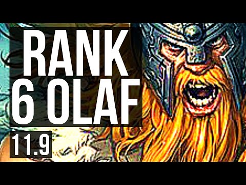 OLAF vs JARVAN IV (JUNGLE) | Rank 6 Olaf, Legendary, 15/3/6 | TR Challenger | v11.9