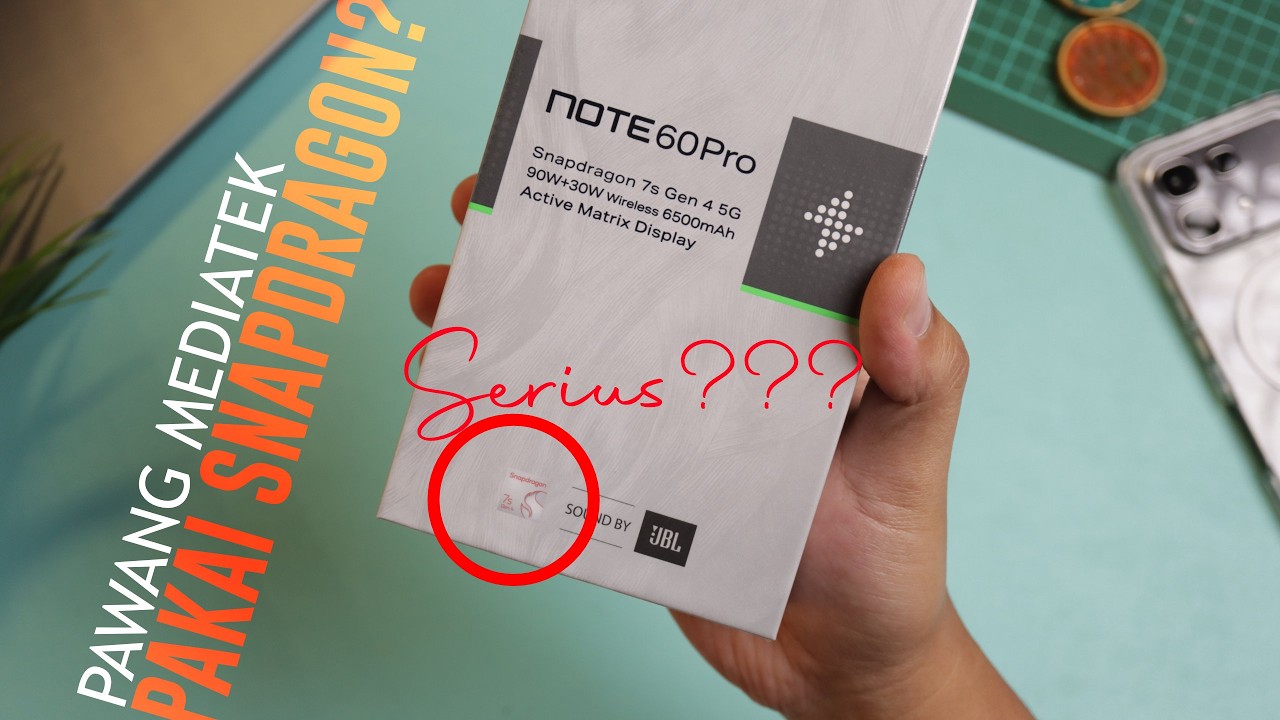 👑 Pawang MediaTek Akhirnya Pakai Snapdragon? Infinix NOTE 60 Pro 5G Unboxing