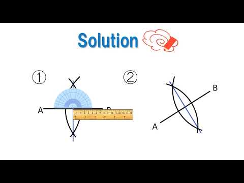 中1＿基本の作図＿垂直二等分線②（英語版）
