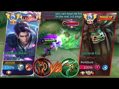 GLOBAL ALUCARD VS TOP GLOBAL THAMUZ TRASHTALKER!🔥| WHO IS THE LIFESTEAL KING? | INTENSE MATCH | MLBB