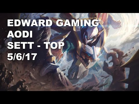 EDward Gaming Aodi Top Sett vs Maokai - KR Challenger Patch 10.8