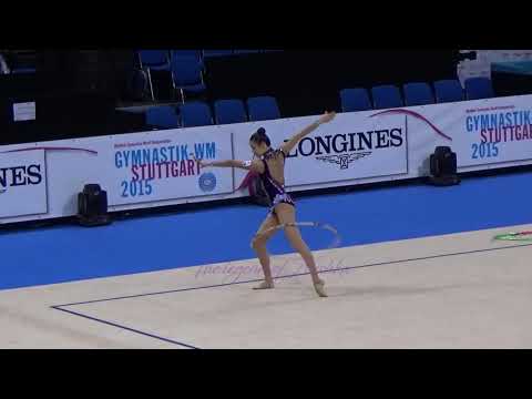 CHUN Song E (KOR) hoop - 2015 Stuttgart worlds Qualifs