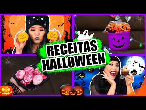 RECEITAS DE HALLOWEEN MUITO FÁCEIS! (feat. Amanda Azevedo) | Blog das irmãs Video