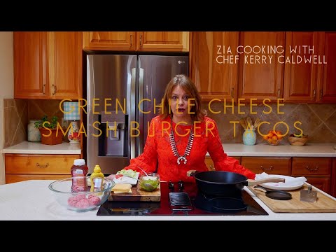 Green Chile Cheese Smash Burger Tacos