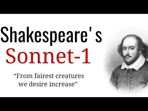 W. Shakespeare's (Sonnet-1) "From fairest creatures" Analysis and line by line explanation in Hindi