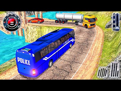 Offroad Police Bus Driver - Coach Hill Transport Duty Simulator - Best Android GamePlay