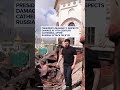 Ukraines Zelenskyy inspects historic cathedral after Russian attack - Video