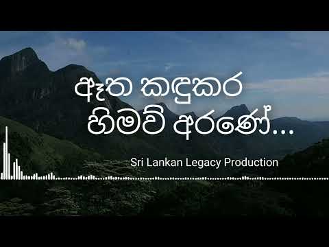 Aatha Kandukara Himaw Arane | lyrics - ඈත කඳුකර හිමව් අරණේ | W. D. Amaradeva