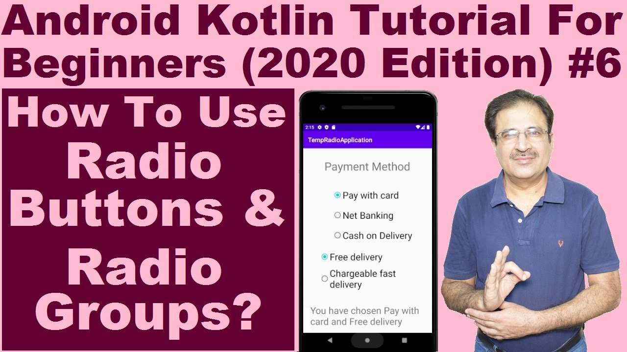 Radiogroup And Radio Button In Android Studio | Android Kotlin Tutorial #6