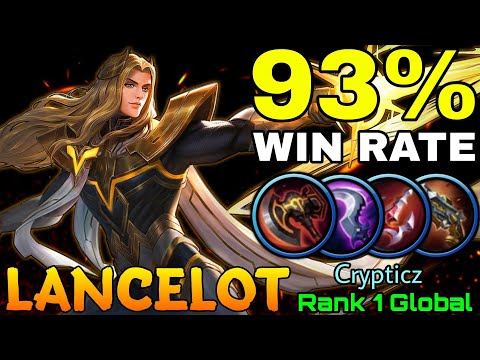 93% Win Rate Lancelot Perfect Play! - Top 1 Global Lancelot by Crypticz - Mobile Legends