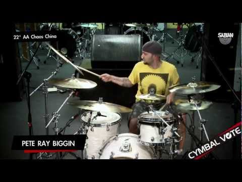 CYMBAL VOTE - Pete Ray Biggin Demo's the 22" AA Chaos China