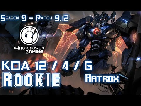 IG Rookie AATROX vs LUCIAN Mid - Patch 9.12 KR Ranked