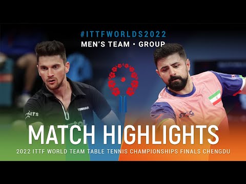 Highlights | Hunor Szocs (ROU) vs Noshad Alamiyan (IRI) | MT Grps | #ITTFWorlds2022
