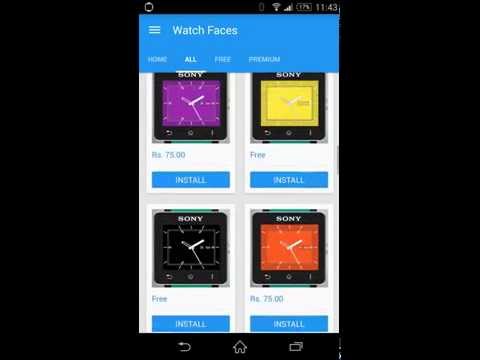 Watchfaces for Sony SmartWatch 2 Demo