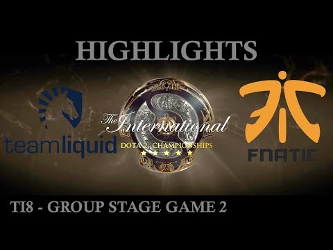 Liquid  vs Fnatic Game 2 (BO2) The International 2018 (TI8) Group Stage Dota 2 Highlights