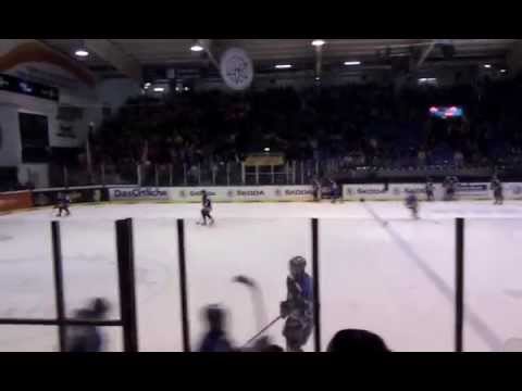 Kassel Huskies gegen Bad Nauheim beim aufwärmen