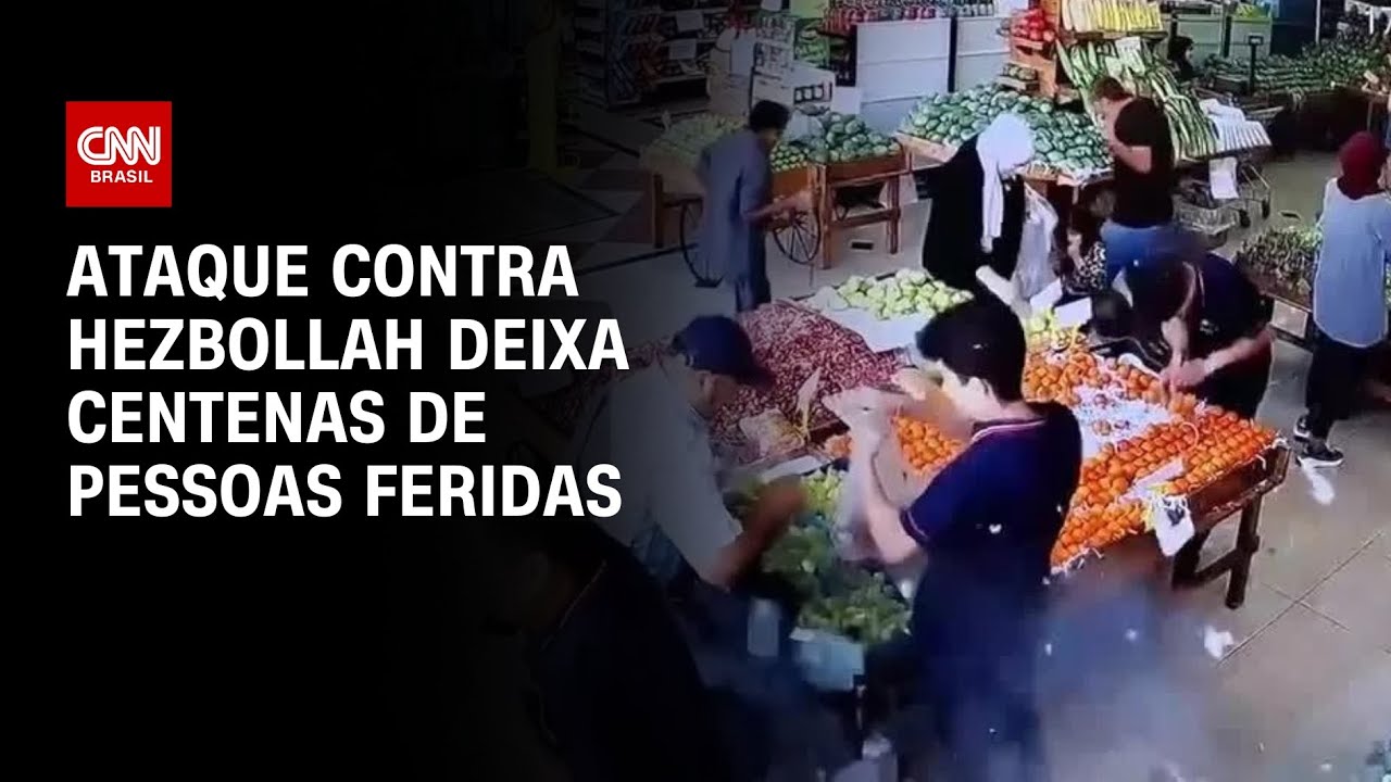 Centenas de pessoas ficaram feridas após um ataque do Hezbollah no Líbano | LIVE CNN