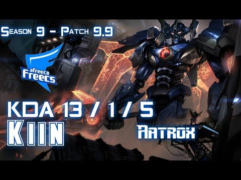 AFs Kiin AATROX vs AKALI Top - Patch 9.9 KR Ranked