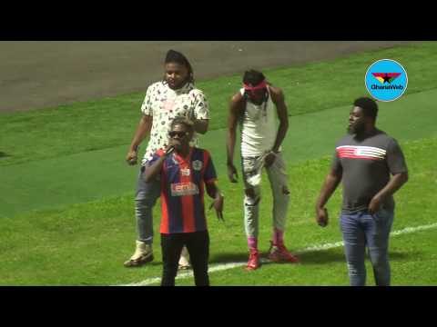 Shatta Wale's electrifying performance in Kotoko's 3-1 win against Legon Cities FC