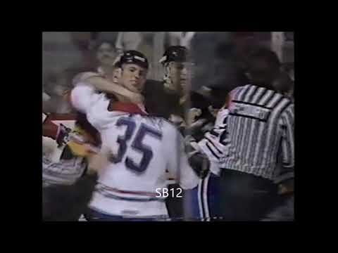 Gord Kluzak vs Mike McPhee Oc. 31/1987