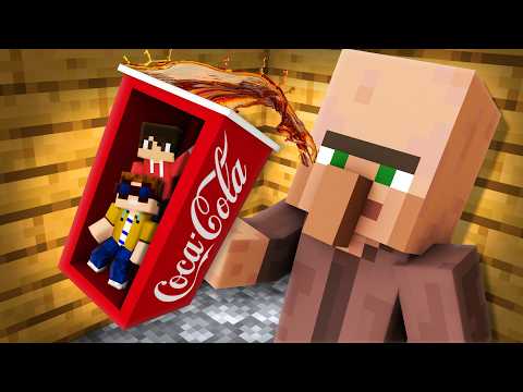 HEIMLICH IN COLA DOSE VERSTECKEN um VILLAGER ZU PRANKEN! (Minecraft)