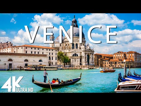 FLYING OVER VENICE - 4K Drone Film + Music for Stress Relief | Nature Relaxation Ambient