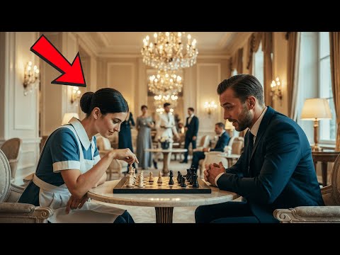 Invitano la Cameriera a Giocare a Scacchi per Scherzo — Ma la Sua Prima Mossa Lascia Tutti Sconvolti