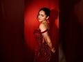 Red Carpet Ready Kayadu S Glam Gown Look KayaduLohar RedCarpetLook GownGoals MaroonGown
