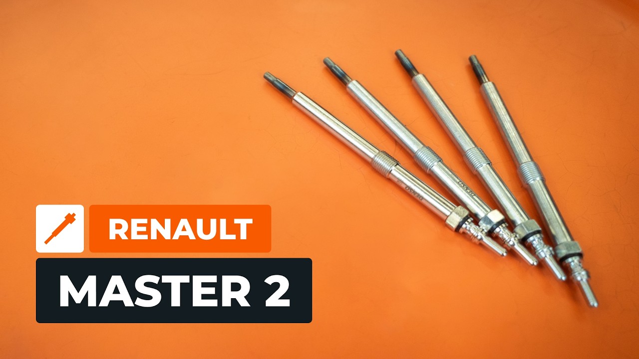 Como mudar velas incandescentes em Renault Master 2 van - guia de substituição