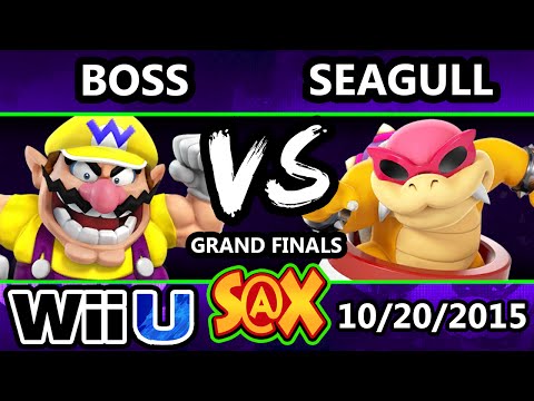 S@X 120 - Seagull (Sonic, Bowser Jr.) Vs. Boss (Wario) SSB4 Grand Finals - Smash Wii U - Smash 4