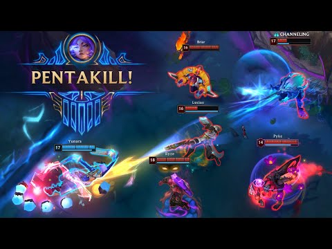 Best PENTA LoL Montage (1v5, Yunara, Viktor, Volibear, Draven, Teemo, Sett, Thresh) #444