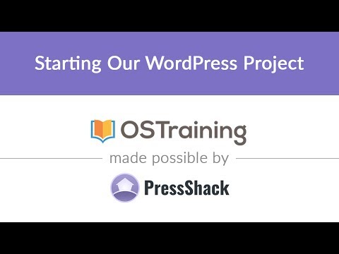 WordPress Development Lesson 8 Starting Our WordPress Project