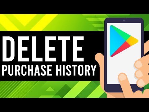 Part of a video titled How To Delete Google Play Store Purchase History ... - YouTube