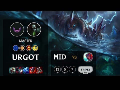 Urgot Mid vs Yone - EUW Master Patch 12.5