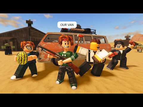 ROBLOX A Desert Trip but we're crashing a VAN 🚐🌵