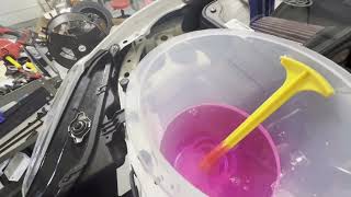 How to Bleed / Air in Coolant system on 2017 Toyota Tacoma 3.5L 2GR-FKS new engine / No drain plug