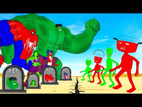 Rescue HULK Family & SPIDERMAN Family From MONSTER RADIATION: Returning From The Dead SECRET - FUNNY