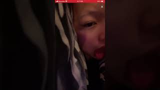 ライブ配信　涙を流しながらレロレロ