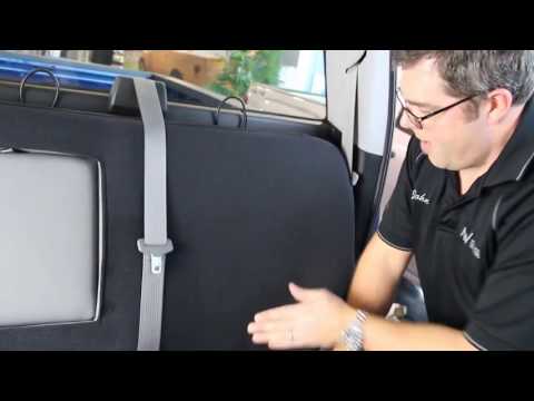 How to install seat covers to a rear bench seat