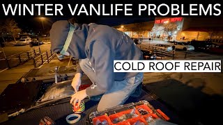 A Foot of Snow and a Roof Leak!