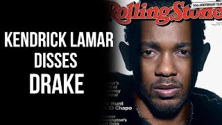 Kendrick Lamar Takes Shots At Drake In New Interview.... "I Can't Be The Best With A Ghostwriter"