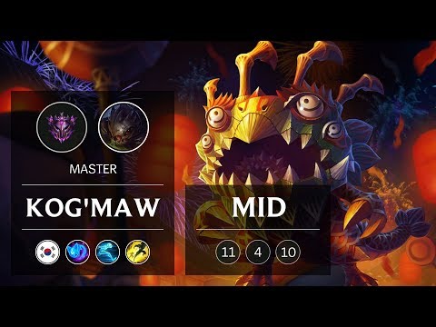 Kog'Maw Mid vs Irelia - KR Master Patch 9.4