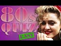 BIG HITS OF THE 80s |  MUSIC QUIZ  | Guess the song | Difficulty EASY