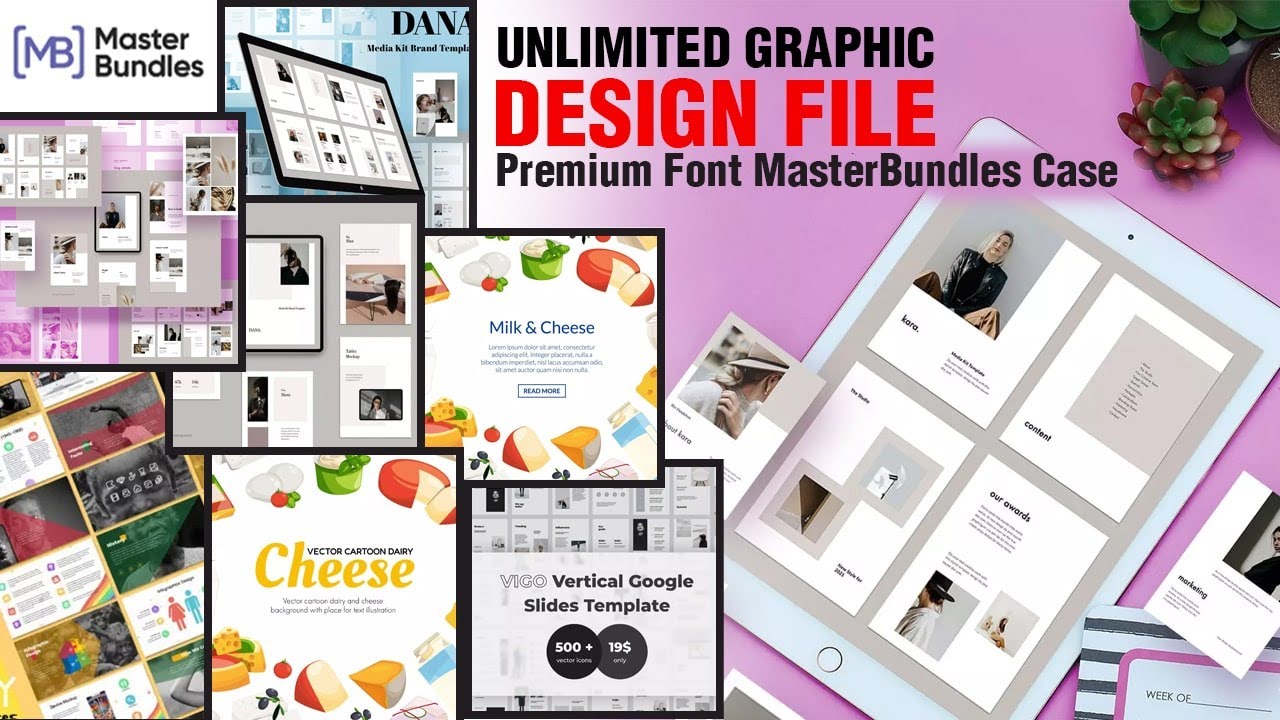 Unlimited Graphic design File Premium Font || MasterBundles Case
