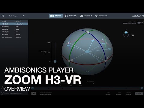 Zoom Ambisonics Player: Overview
