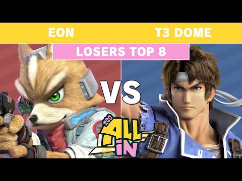 2GG All In - FS | Eon (Fox) Vs CG | T3 Dome (Richter) Losers Top 8 - Smash Ultimate