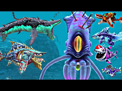 Hungry Shark World New Shark | Giant Colossal Squid Boss | New UNDERSHARKER Shark Update