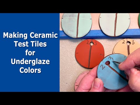 Making Ceramic Test Tiles for Underglaze Colors