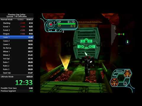 PSO Episode 1 All Difficulties Speedrun - 3:42:14
