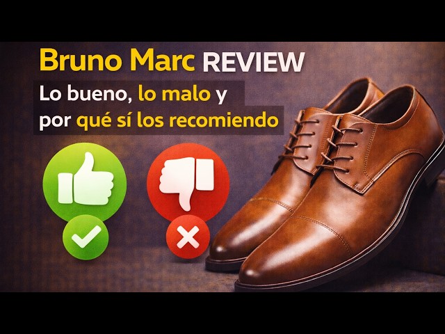 Vídeo relacionado con Bruno Marc Zapatos Cordones Derby Vestir Hombre,Size 42,Armada